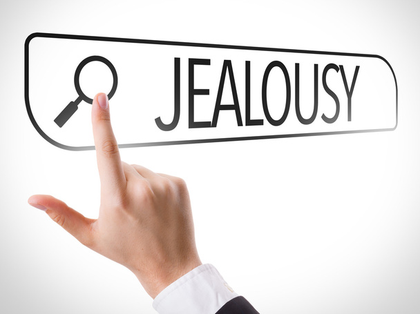 Jealousy written in search bar - Photo, Image