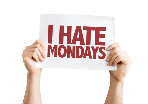 Ik haat plakkaat met maandag - Foto, afbeelding