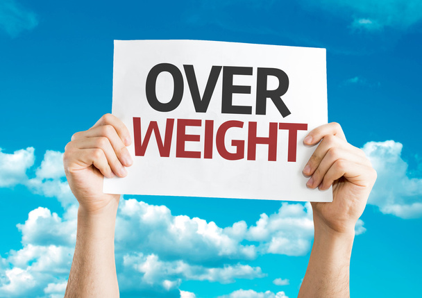 Overweight textcard - Photo, Image