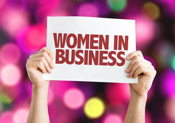 Women In Business placard - Photo, Image