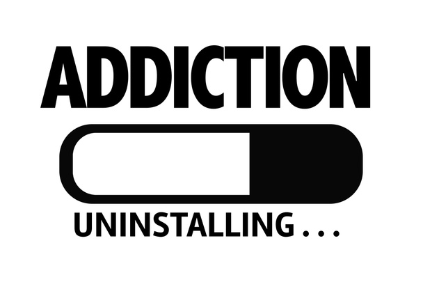 Bar Désinstallation avec le texte : Addiction
 - Photo, image