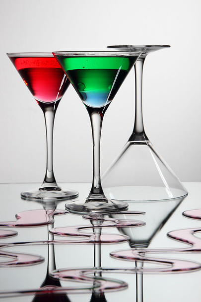 Glasses with a cocktail. - Fotoğraf, Görsel