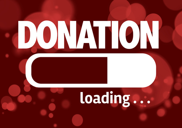 Bar Loading with the text: Donation - Photo, Image