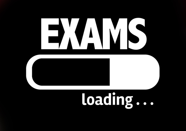 Bar Loading with the text: Exams - Photo, Image