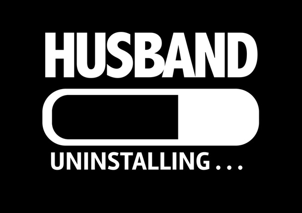 Bar Uninstalling with the text: Husband - Photo, Image