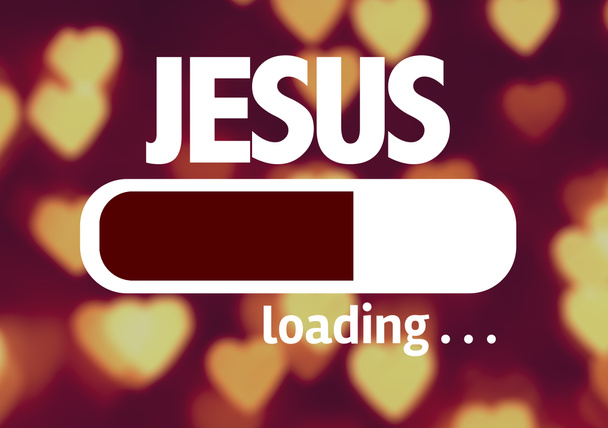 Bar Loading with the text: Jesus - Photo, Image