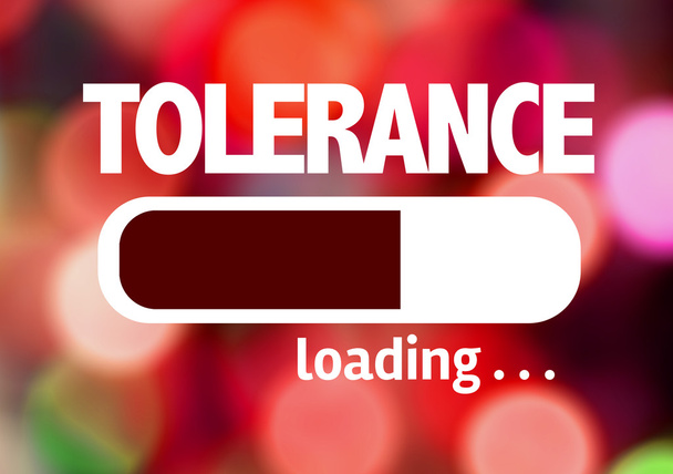 Načítání bar s textem: Tolerance - Fotografie, Obrázek