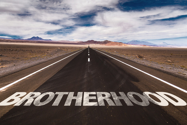 Brotherhood  on desert road - Photo, Image