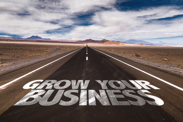 Grow Your Business on desert road - Photo, Image
