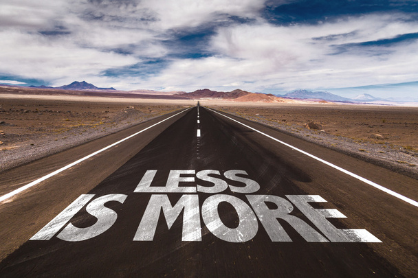 Less is More on desert road - Photo, Image