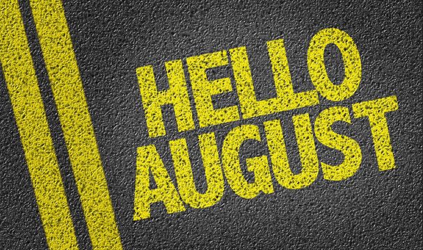 Hello August on the road - Photo, Image