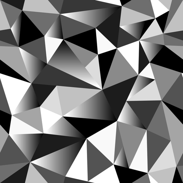 Абстрактный градиент в серой шкале геометрический смятый треугольный бесшовный низкополистильный фон
 - Фото, изображение