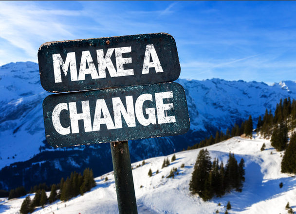 Make a Change sign - Photo, Image