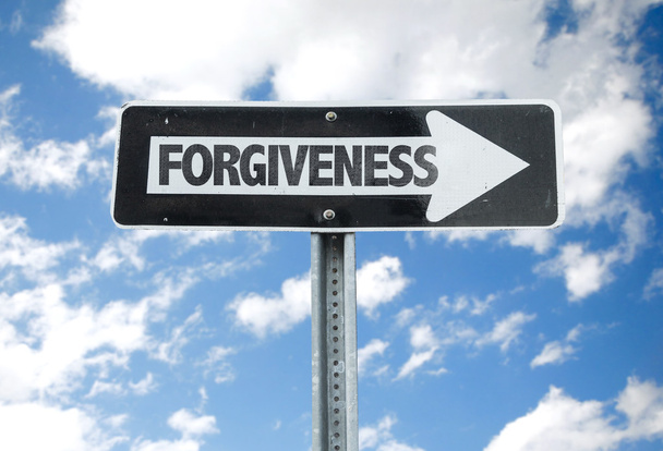 Znak kierunku przebaczenie - Zdjęcie, obraz