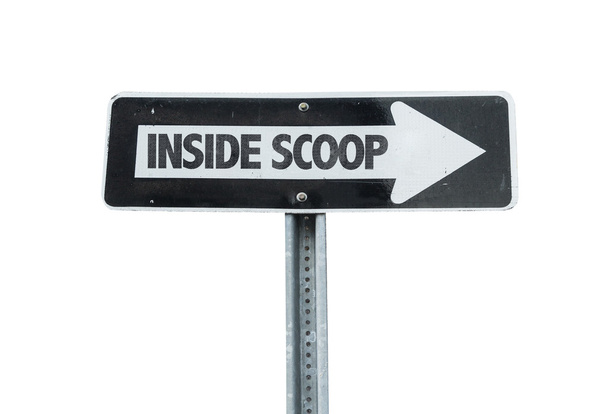 Inside Scoop direction sign - Photo, Image