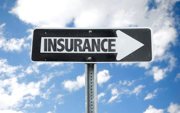 Insurance direction sign - Photo, Image