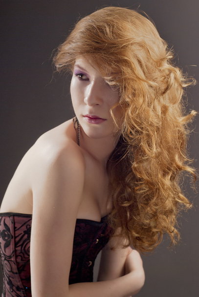 Beautiful woman with great red hair - Foto, immagini