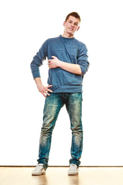 Young man casual style posing isolated - Foto, imagen