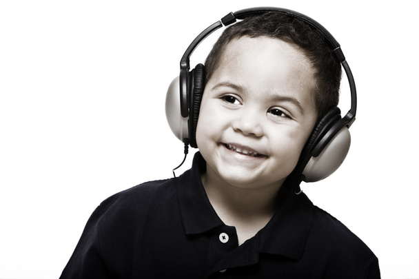 Boy with headphones - Foto, immagini