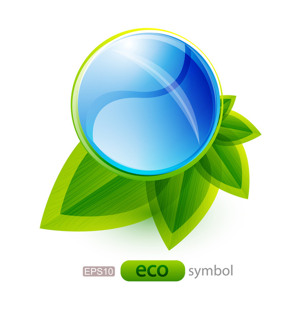 Vector eco nature concept - Vetor, Imagem