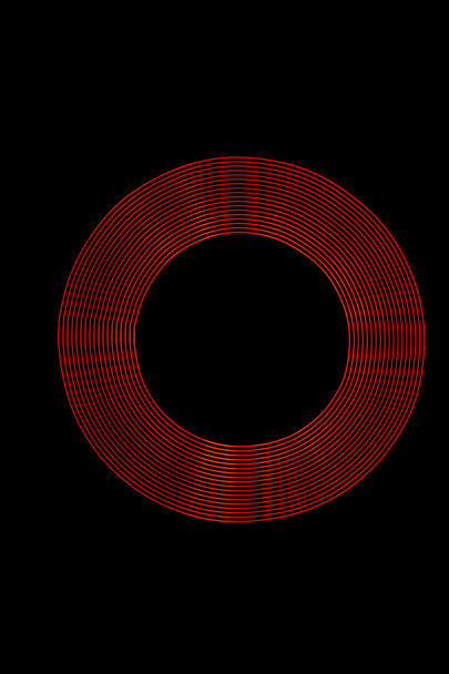 Punainen valo rengas luotu käyttämällä Light Maalaus
 - Valokuva, kuva