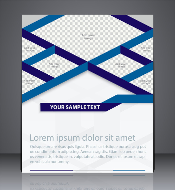 Vektor Business Broschüre Flyer-Design. Layout-Design isometrisch c - Vektor, Bild