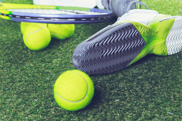 shoes and tennis objects - Фото, изображение