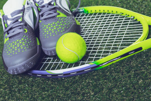 shoes and tennis objects - Foto, Imagen