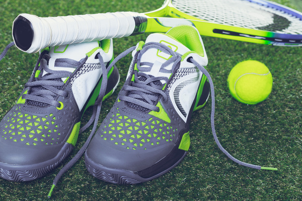 shoes and tennis objects - Foto, imagen