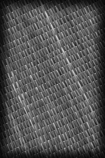 Stro placemat gebleekt en gekleurd grijze vignet Grunge textuur monster - Foto, afbeelding