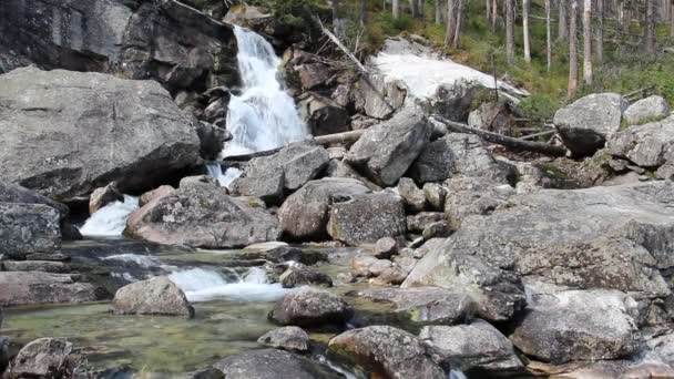Waterfalls in High Tatras mountains, Slovakia - Footage, Video
