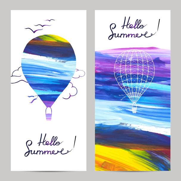 Air Travel Banners - Vector, Image
