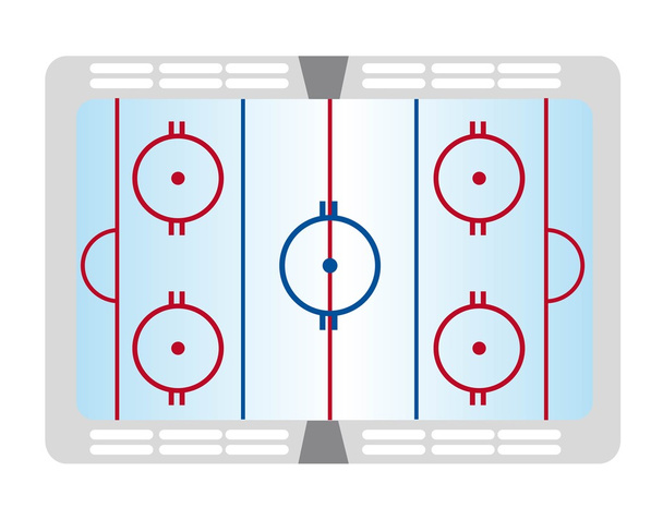 hokejové hřiště - Vektor, obrázek