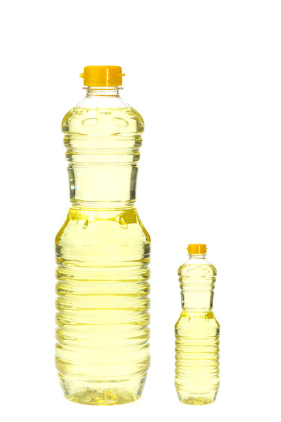 Bottle of cooking oil isolated on white - Foto, Bild