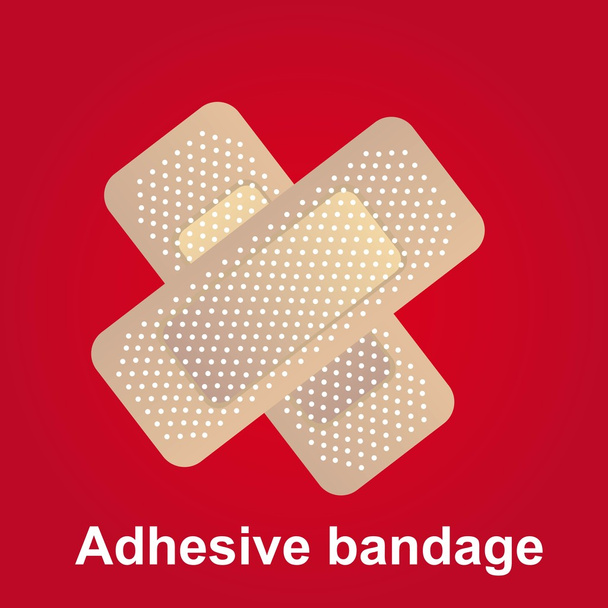 adhesive bandge - Vector, Image