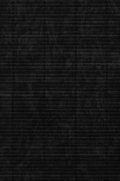 Μπαμπού Mat λευκασμένα και χρωματισμένο μαύρο Grunge υφή δείγμα - Φωτογραφία, εικόνα