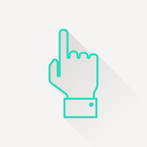 ikona ruky bodu - Vektor, obrázek