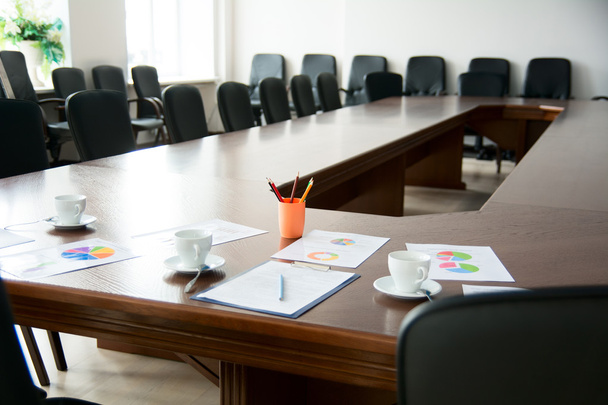 Meeting room with a large table. - Photo, Image