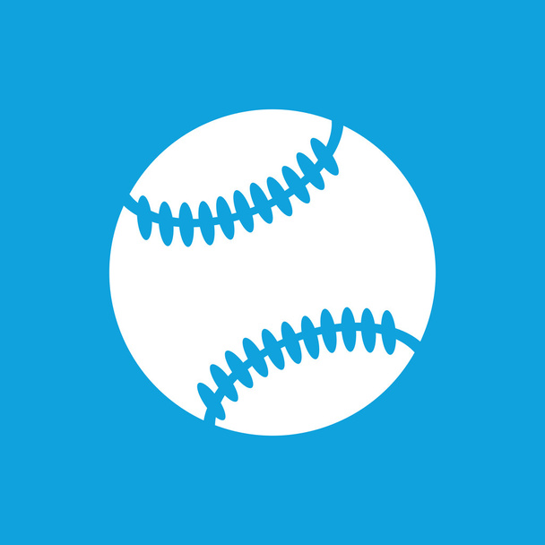 Baseball pallo kuvake, yksinkertainen
 - Vektori, kuva