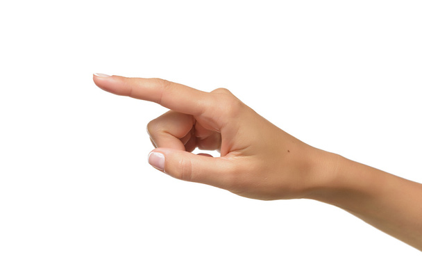Punto mano umano con dito
 - Foto, immagini