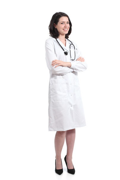 Full body of a doctor woman posing confident with folded arms - Foto, immagini