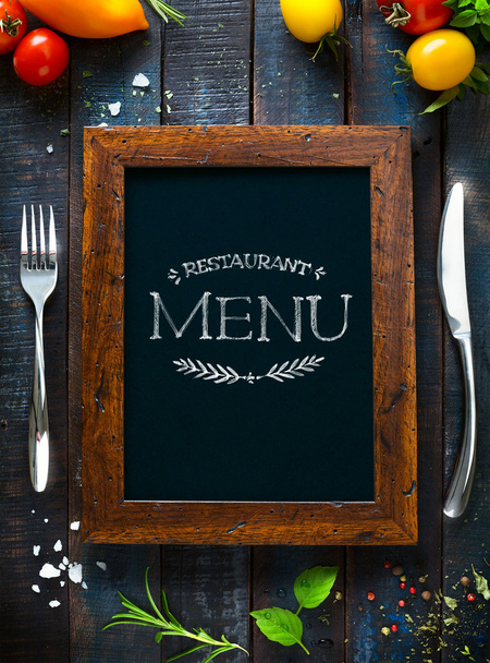 Café menu restaurace brožura. Šablona návrhu potravin - Fotografie, Obrázek