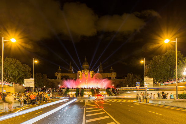Βαρκελώνη το βράδυ, Αύγουστος 2015. - Φωτογραφία, εικόνα