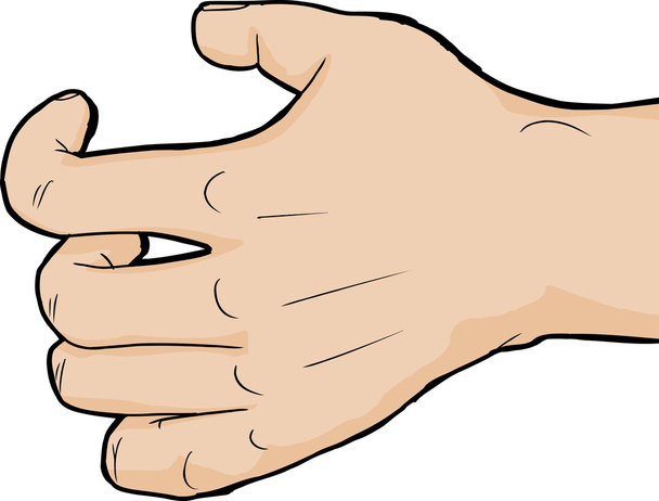 Close Up Grabbing Hand - Vector, Image