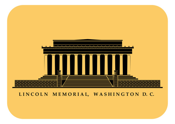 Pomnik Lincolna - Wektor, obraz