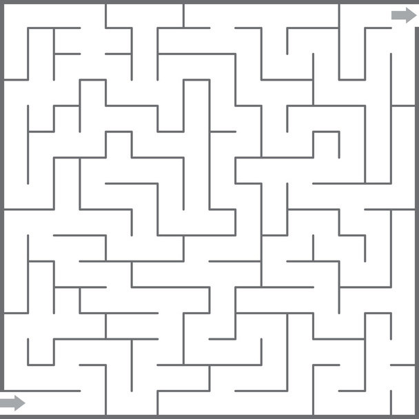 Vektorillustration des Labyrinths - Vektor, Bild
