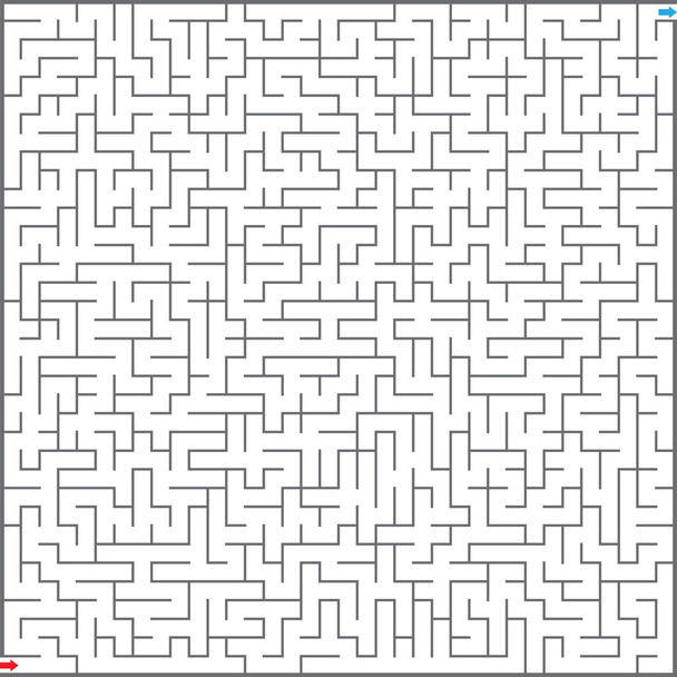 Ilustração vetorial do labirinto
 - Vetor, Imagem