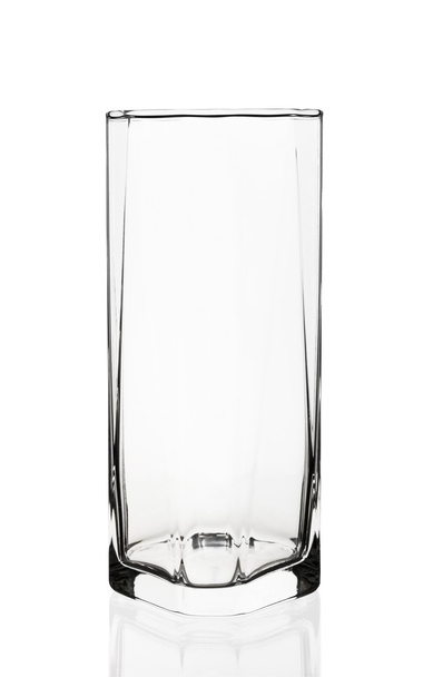 Empty glass isolated on white background - Photo, Image