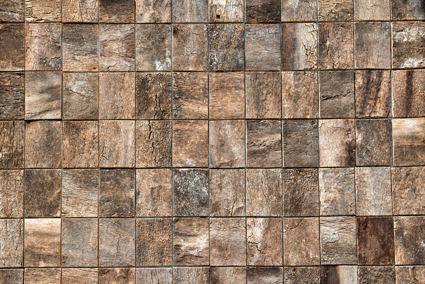 Fából készült téglák textúra dekoratív woodgrain - Fotó, kép