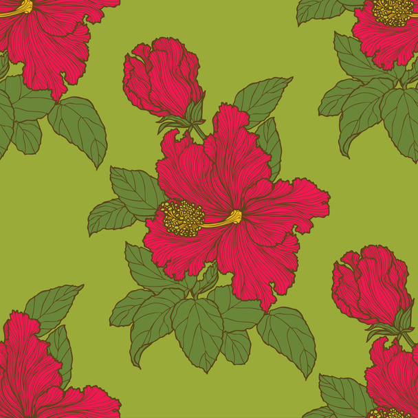 summer flowers pattern - ベクター画像